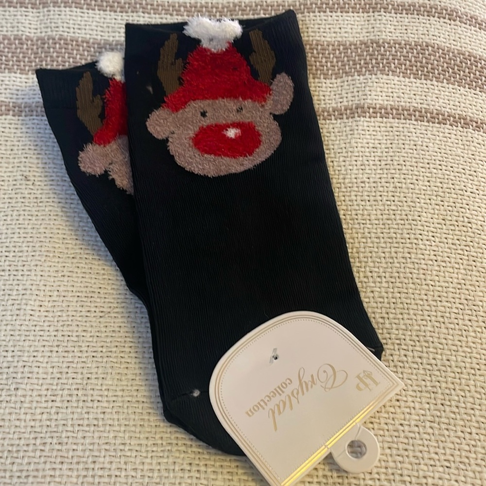 NWT Reindeer Socks
